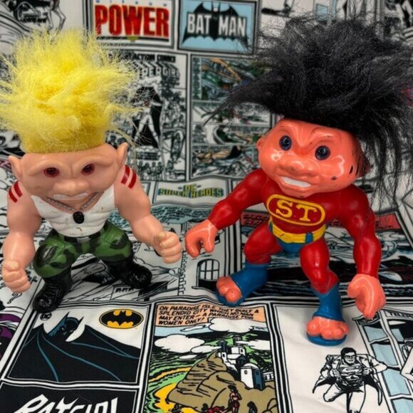 Vintage Hasbro Battle Trolls 1990's Lot of 2 RARE - Picture 1 of 5